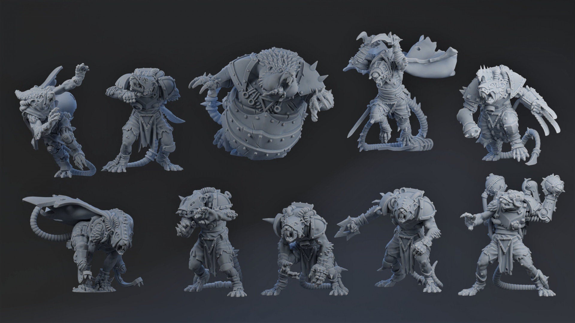 TECHRATS TEAM - Brutefun Miniatures - Fantasy Football Full Team