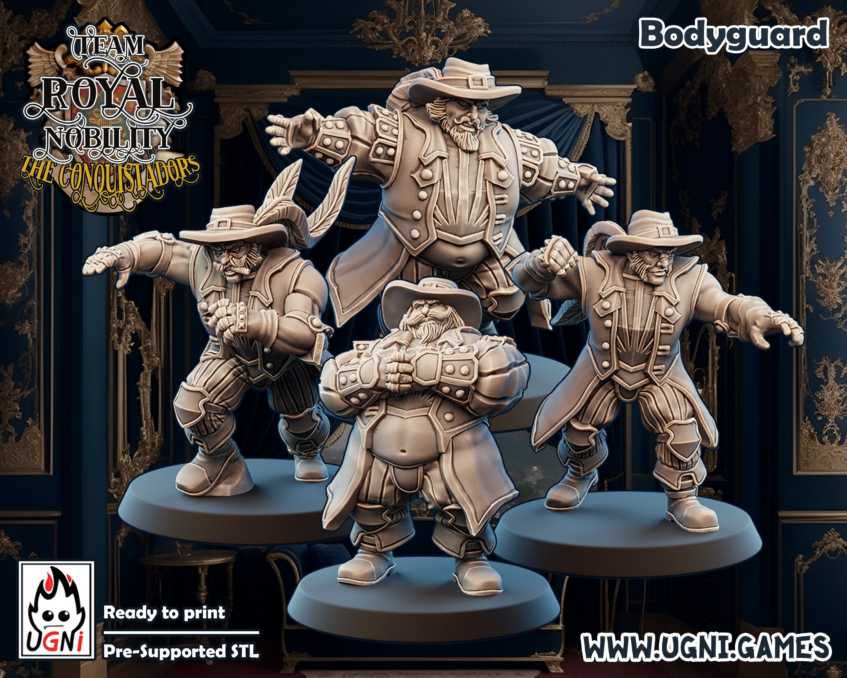The OWU Conquistadors BODYGUARDS BOOSTER - Fantasy Football Ugni Miniatures