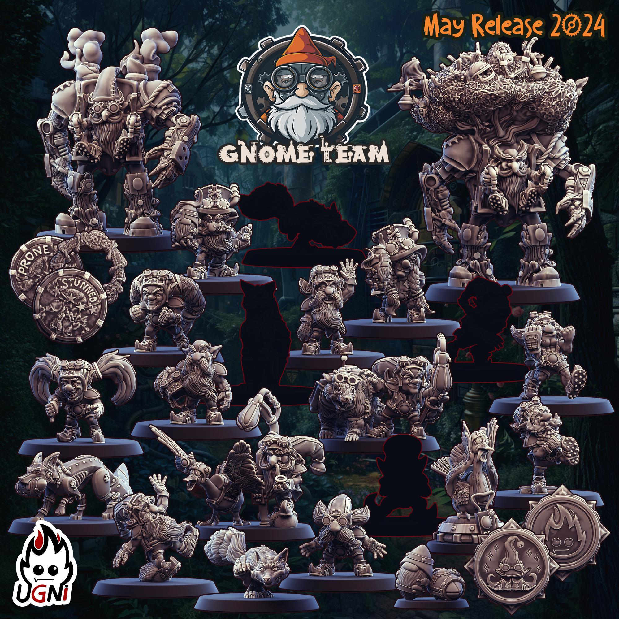 The GNOME STEAMPUNK Team part 1 - Fantasy Football Core Team Ugni Miniatures