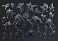 THE REPTILEFOLKS LIZARDMEN Team - Brutefun Miniatures - Fantasy Football Full Team