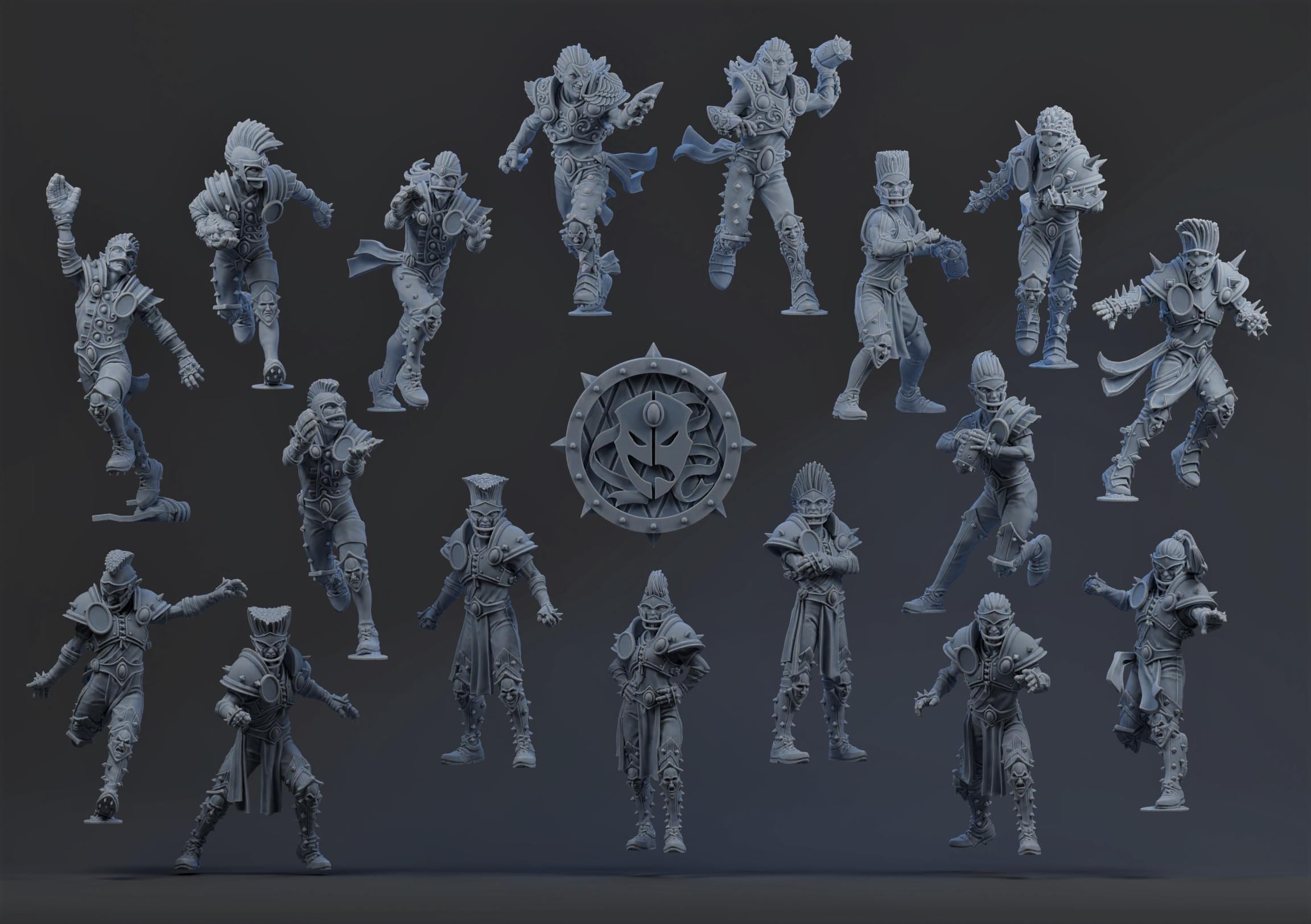 PROFESSIONAL ELVES  - Brutefun Miniatures - Fantasy Football Full Team
