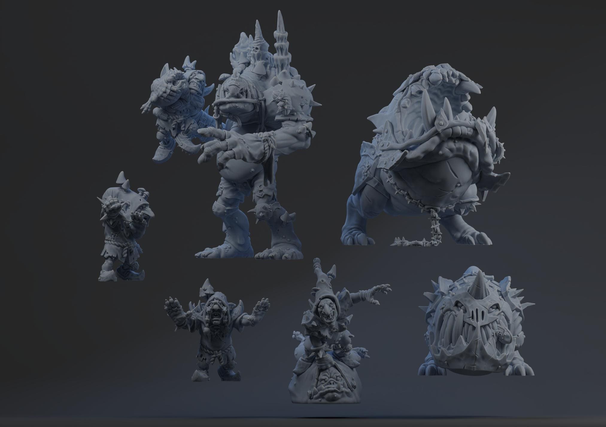 The FEARSOME FUNGITZ TEAM part 2 - Brutefun Miniatures - Fantasy Football Team