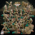 The HUNTRESSES AZTEC - Amazon Fantasy Football Core Team Ugni Miniatures