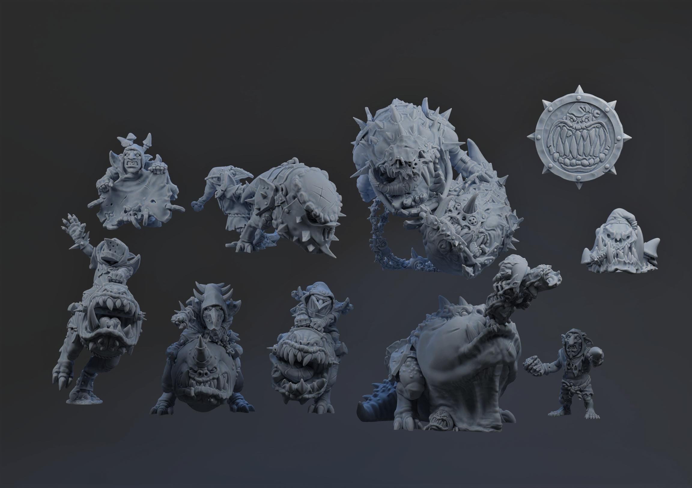 The FEARSOME FUNGITZ TEAM part 3 - Brutefun Miniatures - Fantasy Football Team