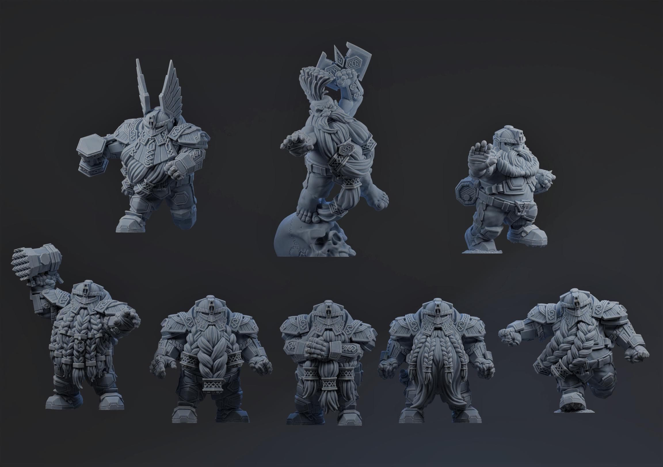 THE DWARF TEAM part 1  - Brutefun Miniatures - Fantasy Football Team