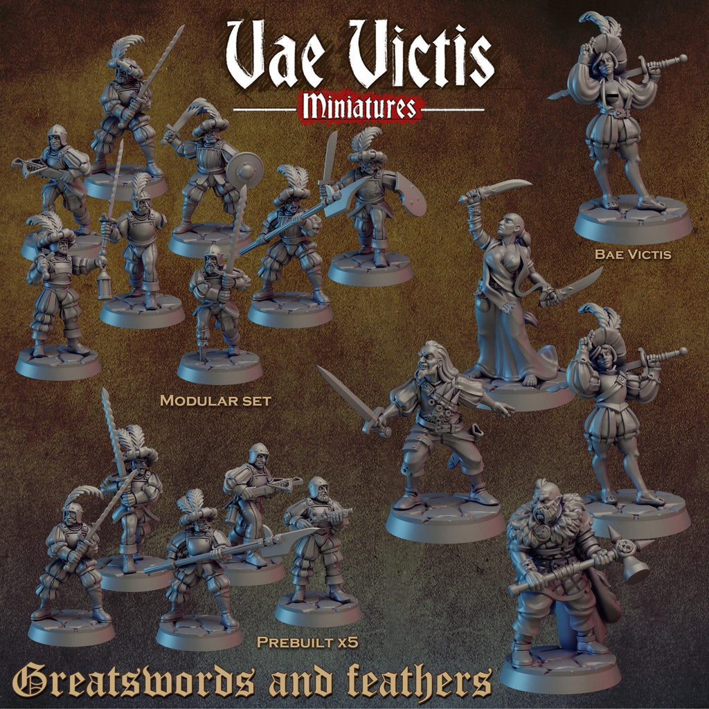 GREATSWORDS AND FEATHERS Vol 1 - Vae Victis Fantasy Miniatures