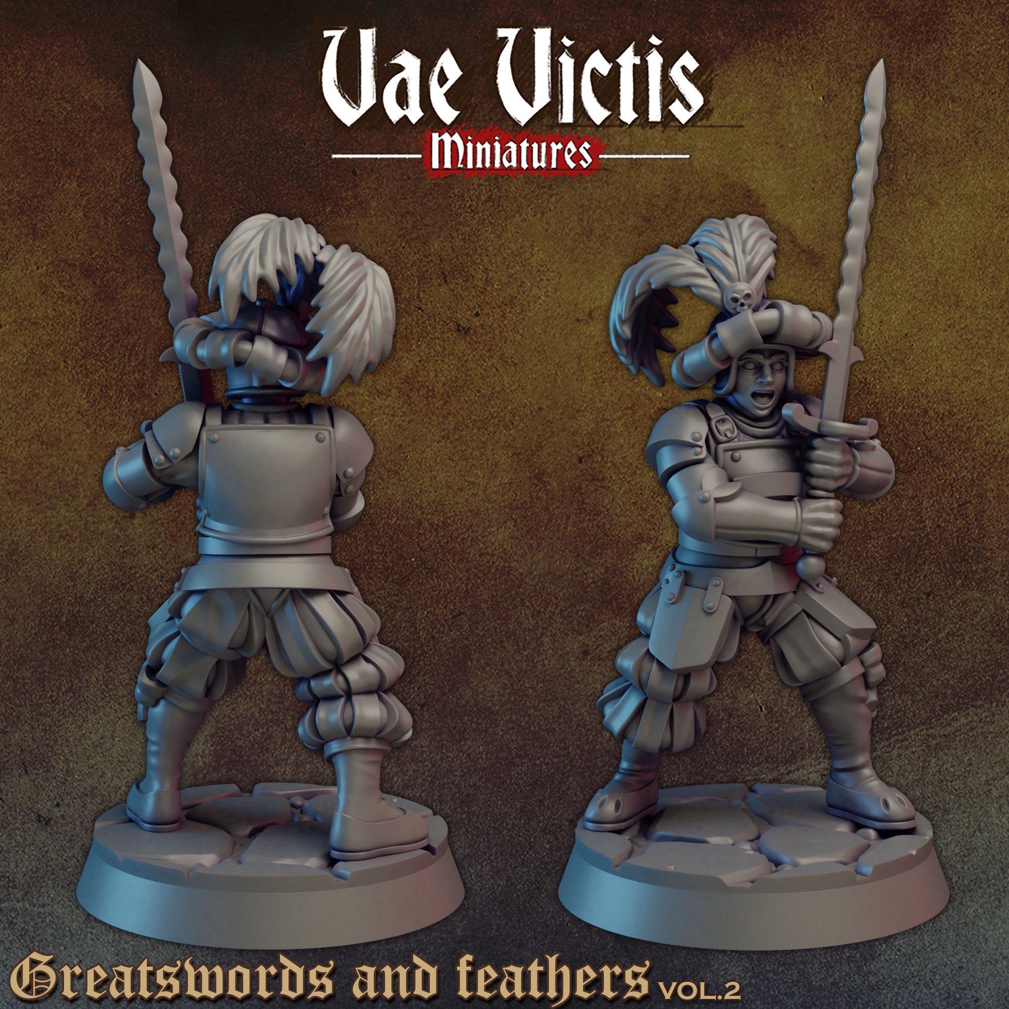 GREATSWORDS AND FEATHERS Vol 2 - Vae Victis Fantasy Miniatures