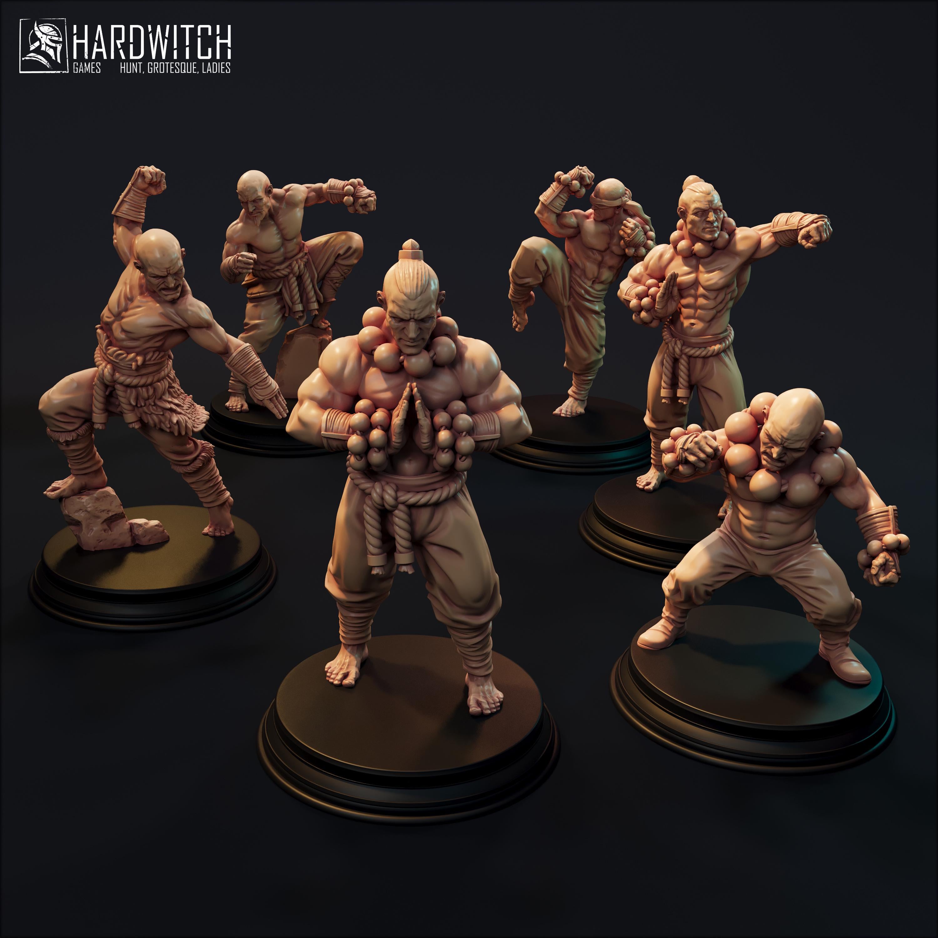 THE MONK SET - Hardwitch Fantasy 3D Printed Miniatures