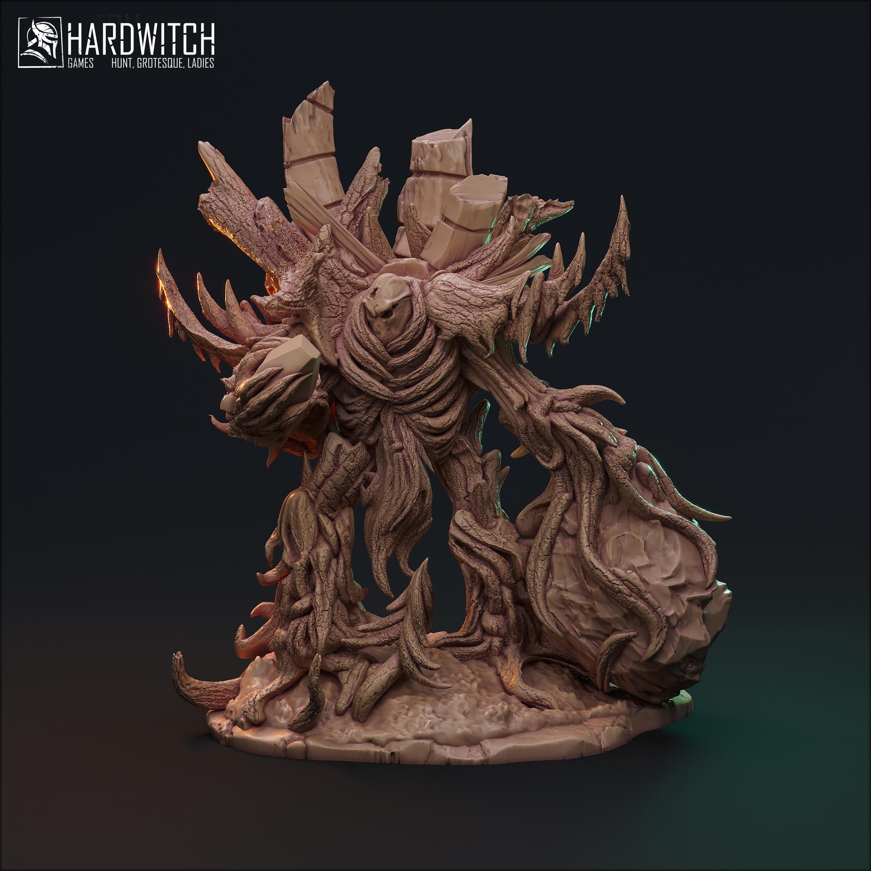 MUARMARAD The STONE GOLEM - Hardwitch Fantasy 3D Printed Miniatures