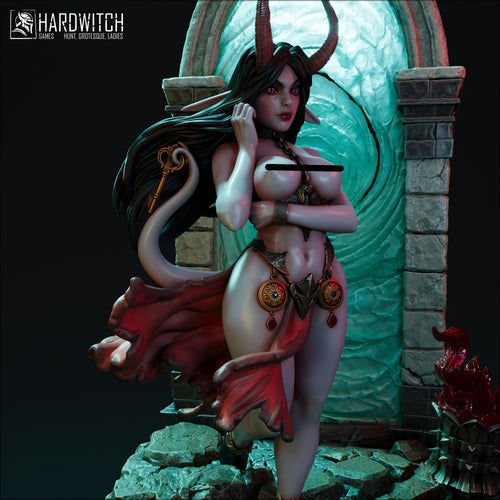 ANARA KEYBEARER of the INFERNO - Hardwitch Fantasy 3D Printed Miniatures