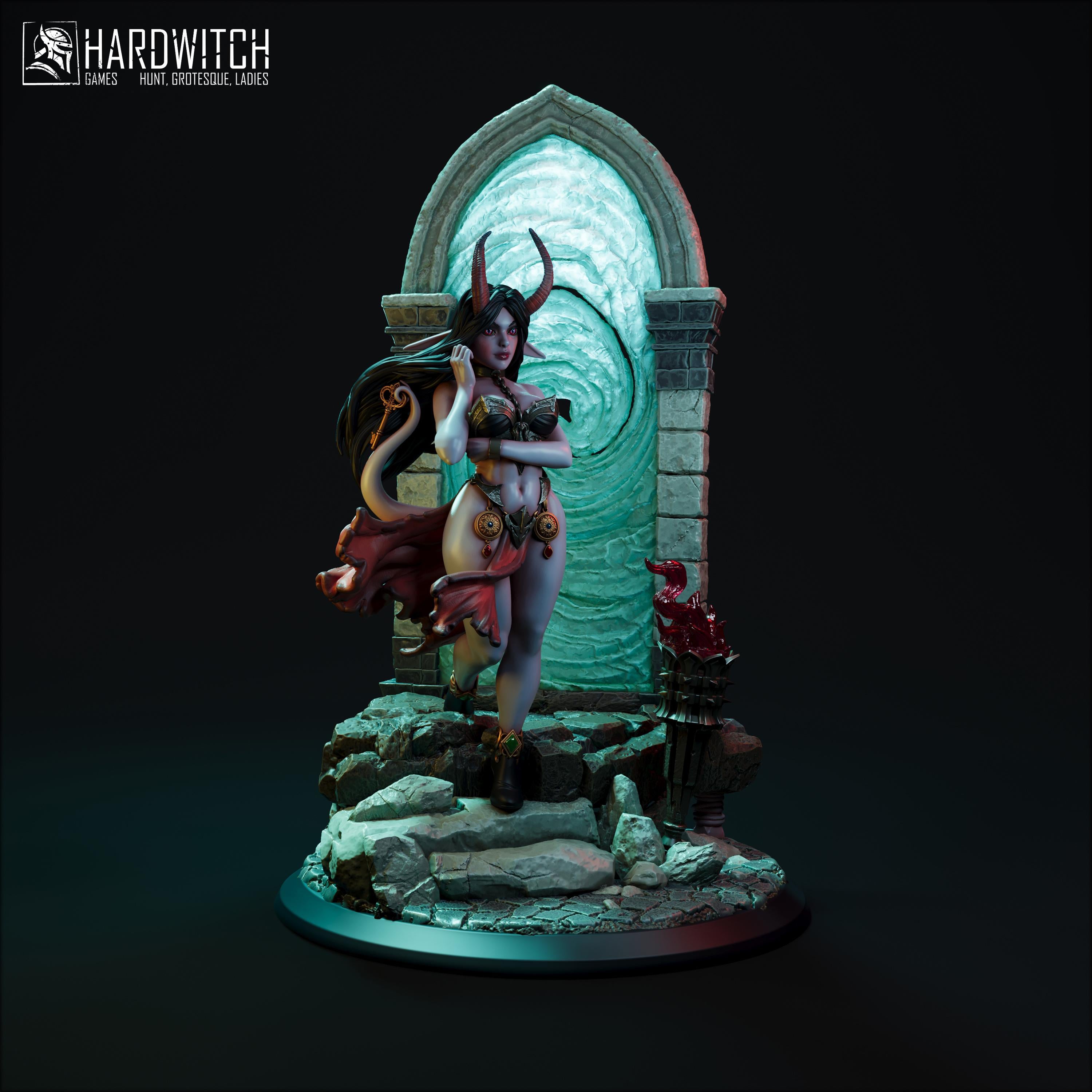 ANARA KEYBEARER of the INFERNO - Hardwitch Fantasy 3D Printed Miniatures