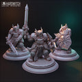 The CORE of SILENCE KNIGHT Set - Hardwitch Fantasy 3D Printed Miniatures
