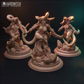 The CORE of SILENCE SUCCUBUS set- Hardwitch Fantasy 3D Printed Miniatures