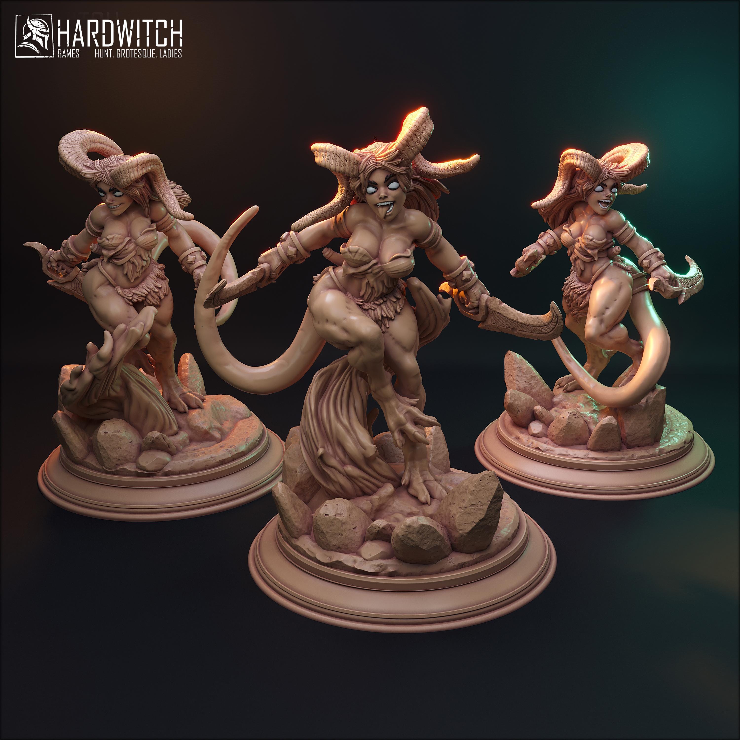 The CORE of SILENCE SUCCUBUS set- Hardwitch Fantasy 3D Printed Miniatures