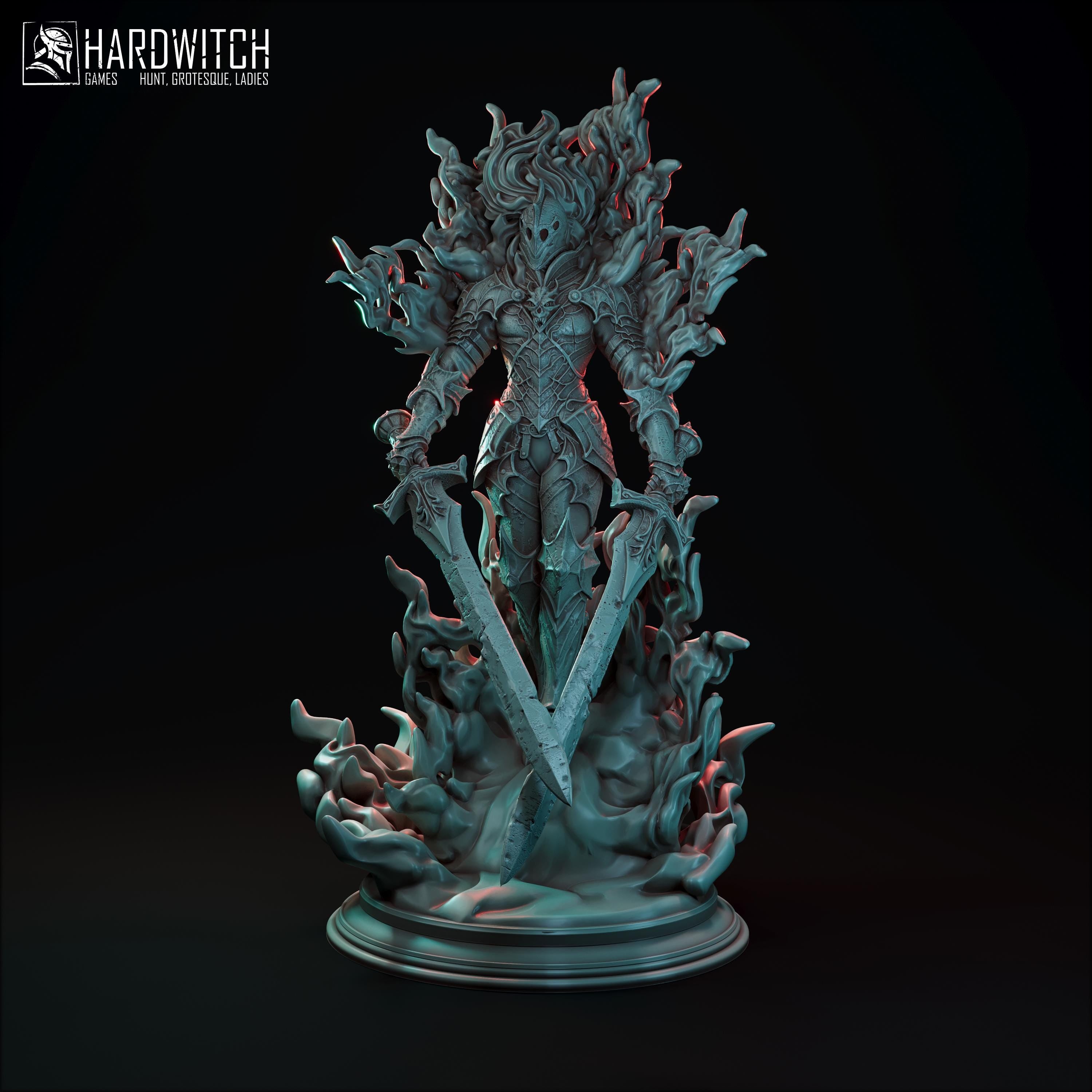 FLAME LORD - Hardwitch Fantasy 3D Printed Miniatures
