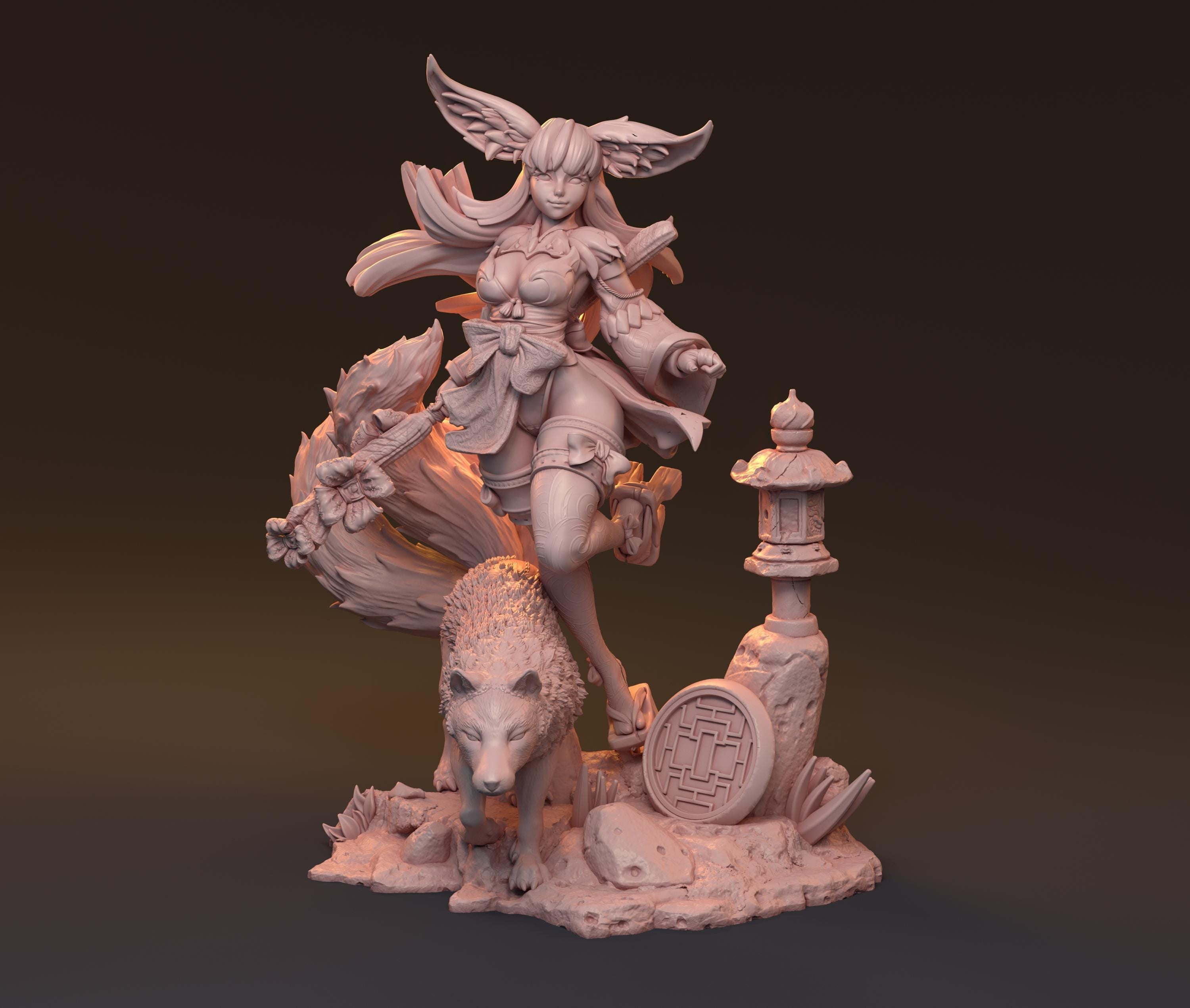 MORIKO - Hardwitch Fantasy 3D Printed Miniatures
