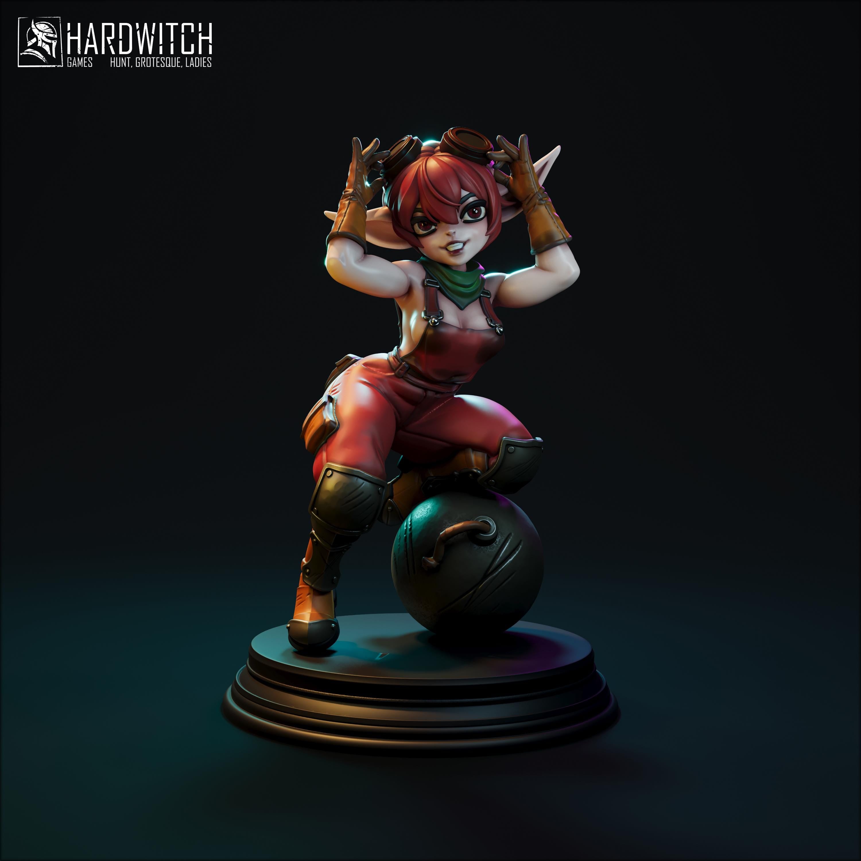 GEINA DEMOLITIONIST - Hardwitch Fantasy 3D Printed Miniatures