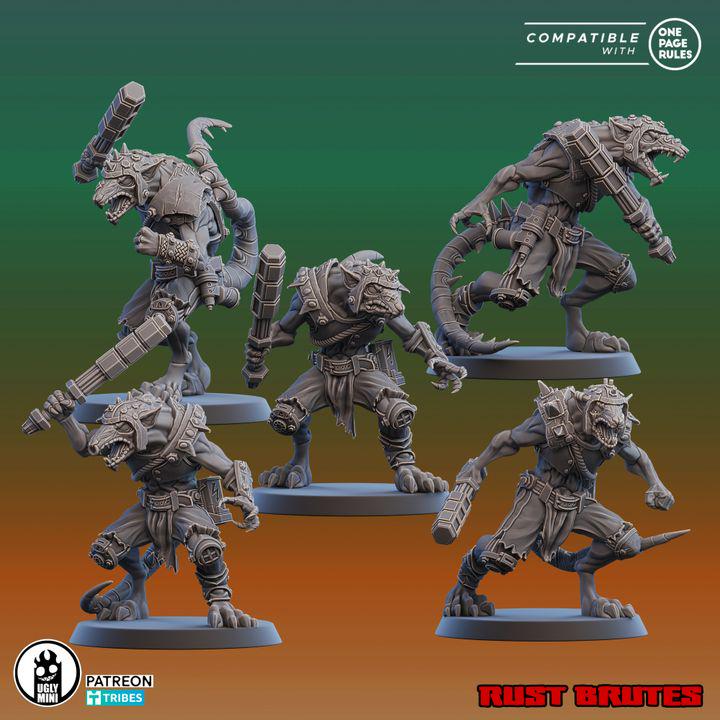 The SCRAP RATS PT.1 - Ugly Miniatures Sci-fi Miniatures for Tabletop and Wargames