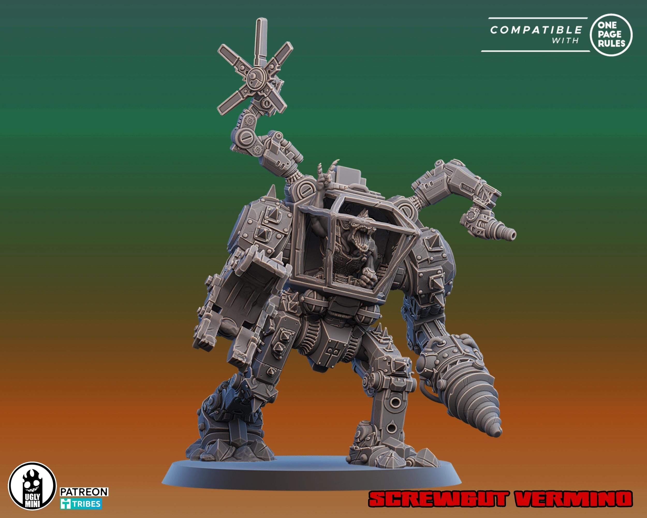 The SCRAP RATS PT.2 - Ugly Miniatures Sci-fi Miniatures for Tabletop and Wargames