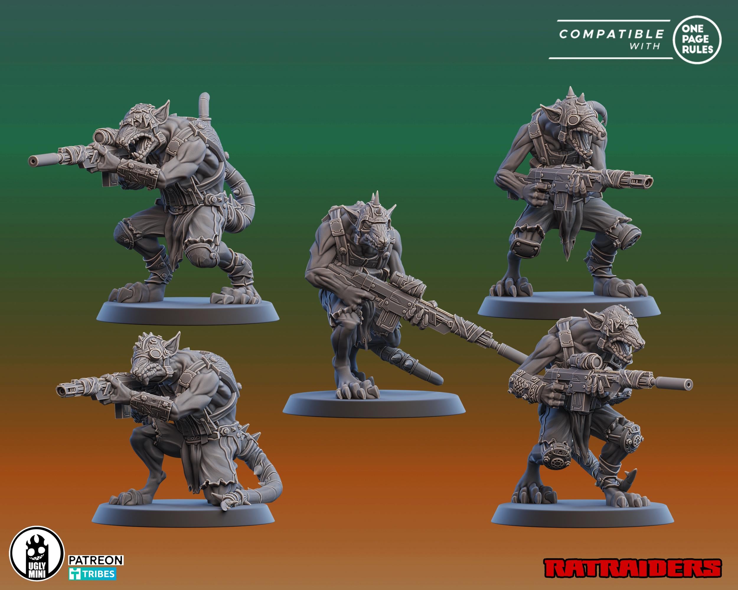 The SCRAP RATS PT.2 - Ugly Miniatures Sci-fi Miniatures for Tabletop and Wargames